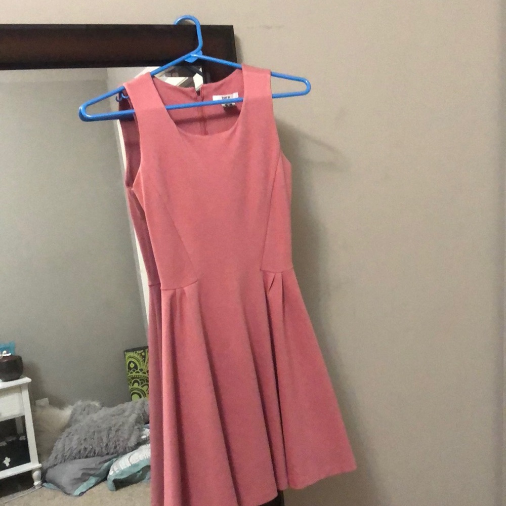 Pink skater dress